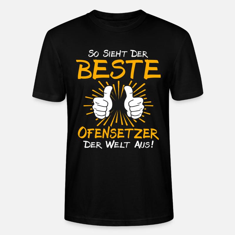 Ofensetzer Geschenkidee - Stanley/Stella Unisex Bio-T-Shirt CRAFTER - Schwarz