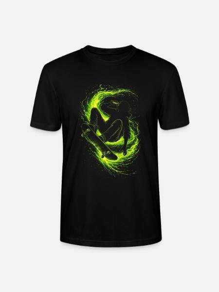 Energy Drink Skateboarder - Stanley/Stella CRAFTER Unisex Organic T-Shirt - black