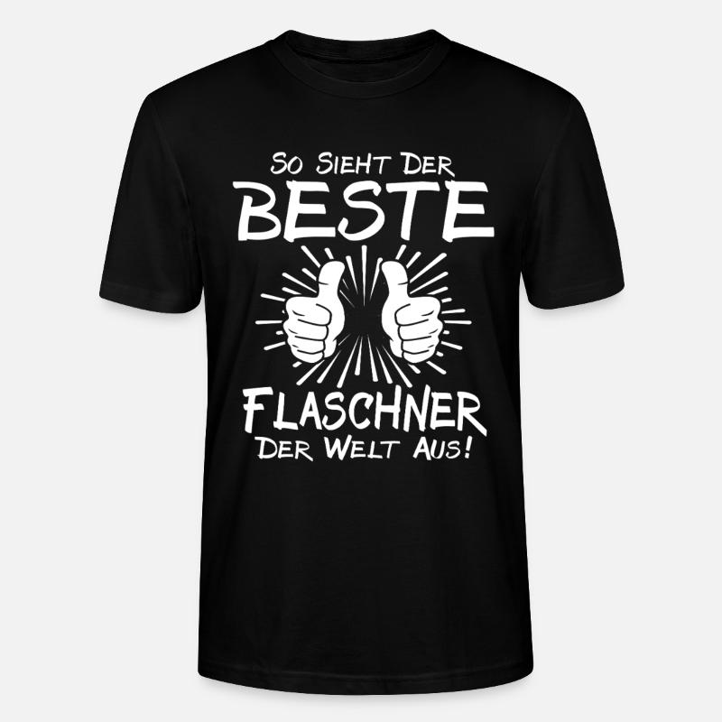 Bester Flaschner - Stanley/Stella Unisex Bio-T-Shirt CRAFTER - Schwarz