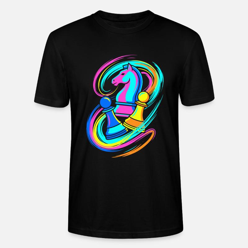 Schach - Stanley/Stella Unisex Bio-T-Shirt CRAFTER - Schwarz