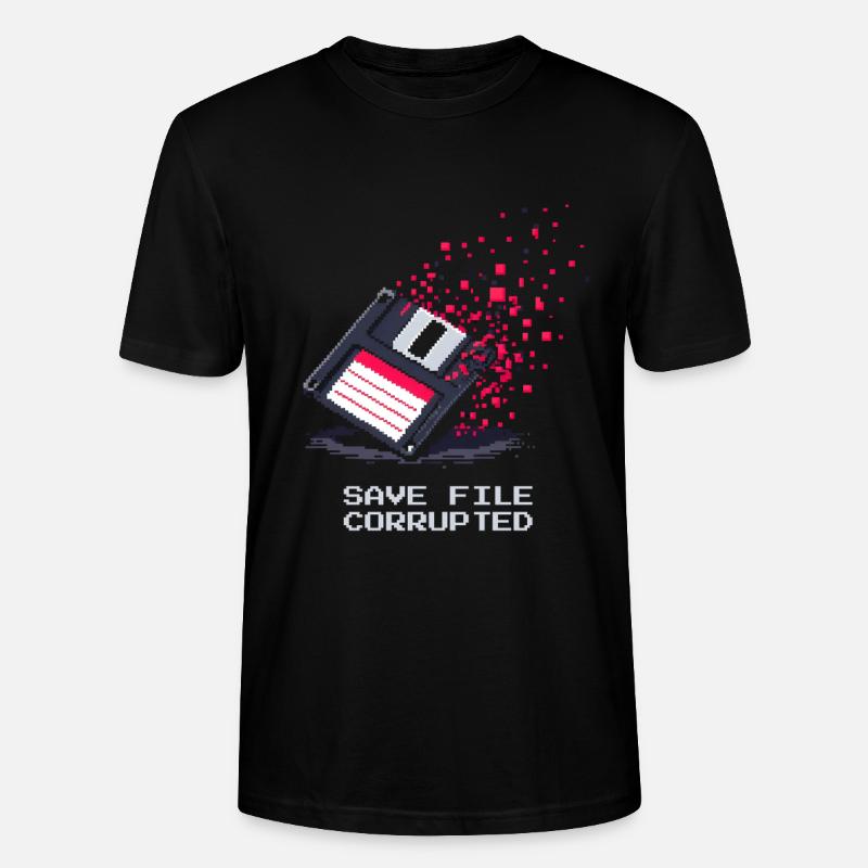 Save File kaputt | Bestatter Ironie - Stanley/Stella Unisex Bio-T-Shirt CRAFTER - Schwarz
