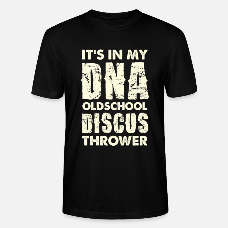 DNA Oldschool Discus Thrower - Stanley/Stella CRAFTER Unisex Organic T-Shirt - black