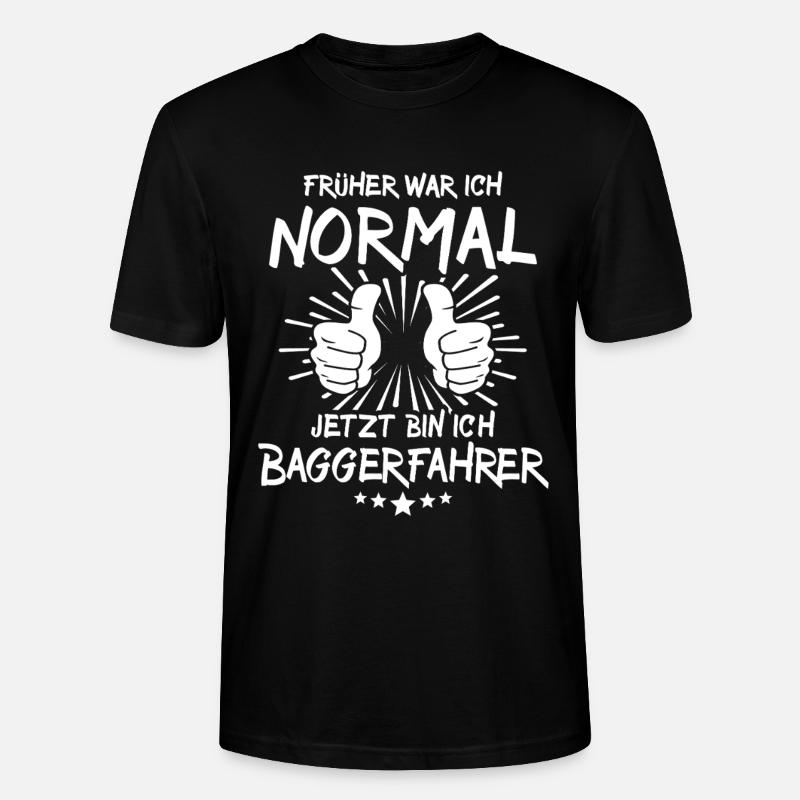 Excavator Operator - Stanley/Stella CRAFTER Unisex Organic T-Shirt - black
