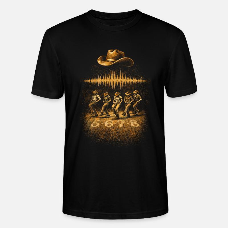 Line Dance Line Dancer 5678 - Stanley/Stella Unisex Bio-T-Shirt CRAFTER - Schwarz