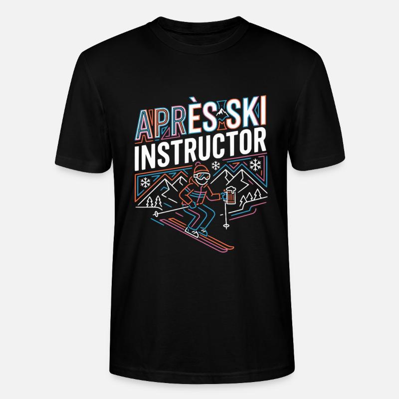 APRrès Ski Instructor - Stanley/Stella CRAFTER Unisex Organic T-Shirt - black