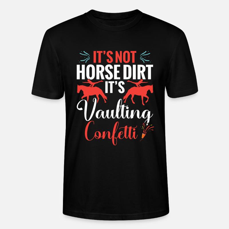 Pferdevaulter-Dinge Vaulting-Ausrüstung Künstlerisch - Stanley/Stella Unisex Bio-T-Shirt CRAFTER - Schwarz