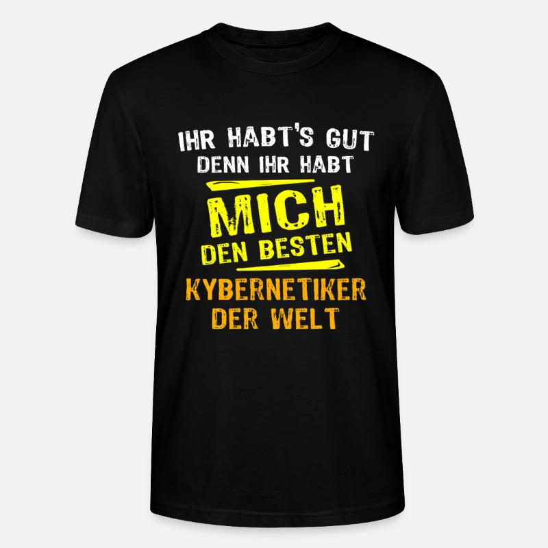Kybernetiker Geschenk - Stanley/Stella Unisex Bio-T-Shirt CRAFTER - Schwarz