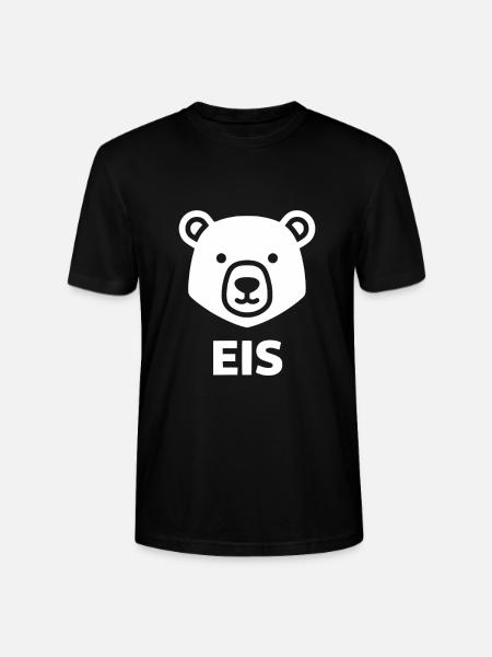 Eisbär Kopf Minimallogo - Stanley/Stella Unisex Bio-T-Shirt CRAFTER - Schwarz