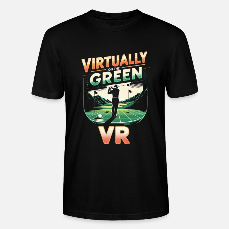 Simulateur de golf - T-shirt bio CRAFTER Stanley Stella Unisexe - noir