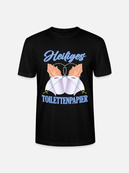 Heiliges Toilettenpapier - Stanley/Stella Unisex Bio-T-Shirt CRAFTER - Schwarz
