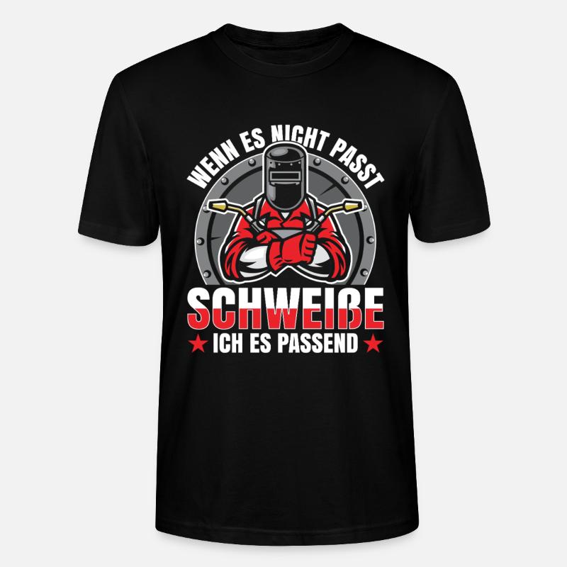Schweißer - Stanley/Stella Unisex Bio-T-Shirt CRAFTER - Schwarz