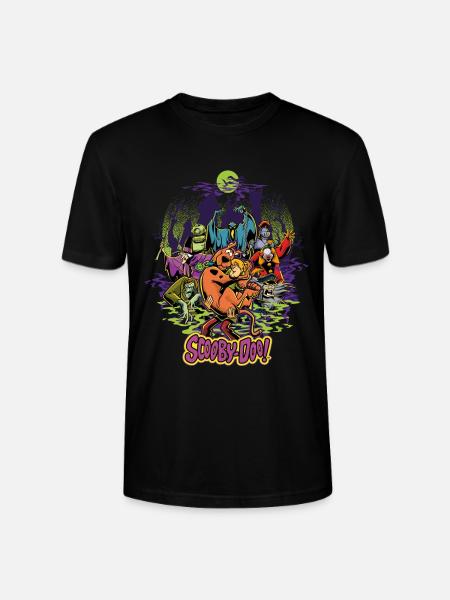 Scooby-Doo Scooby With Shaggy Rogers Halloween - Stanley/Stella CRAFTER Unisex Organic T-Shirt - black