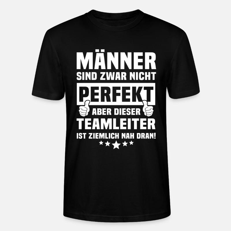 Chef d’équipe - T-shirt bio CRAFTER Stanley Stella Unisexe - noir