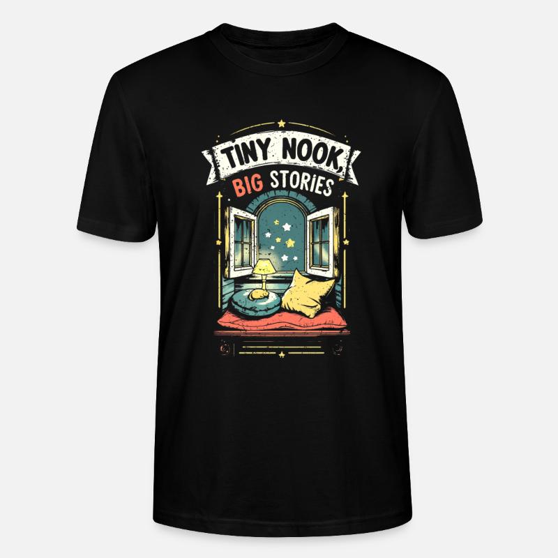 Tiny House Tiny Nook Grandes histoires - T-shirt bio CRAFTER Stanley Stella Unisexe - noir