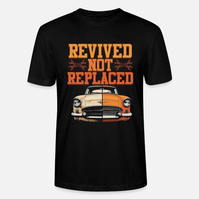 Auto Restauration Revived Not Replaced - Stanley/Stella Unisex Bio-T-Shirt CRAFTER - Schwarz