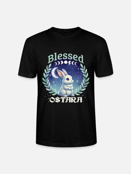 Ostara Happy Easter Pagan Spring - Stanley/Stella CRAFTER Unisex Organic T-Shirt - black