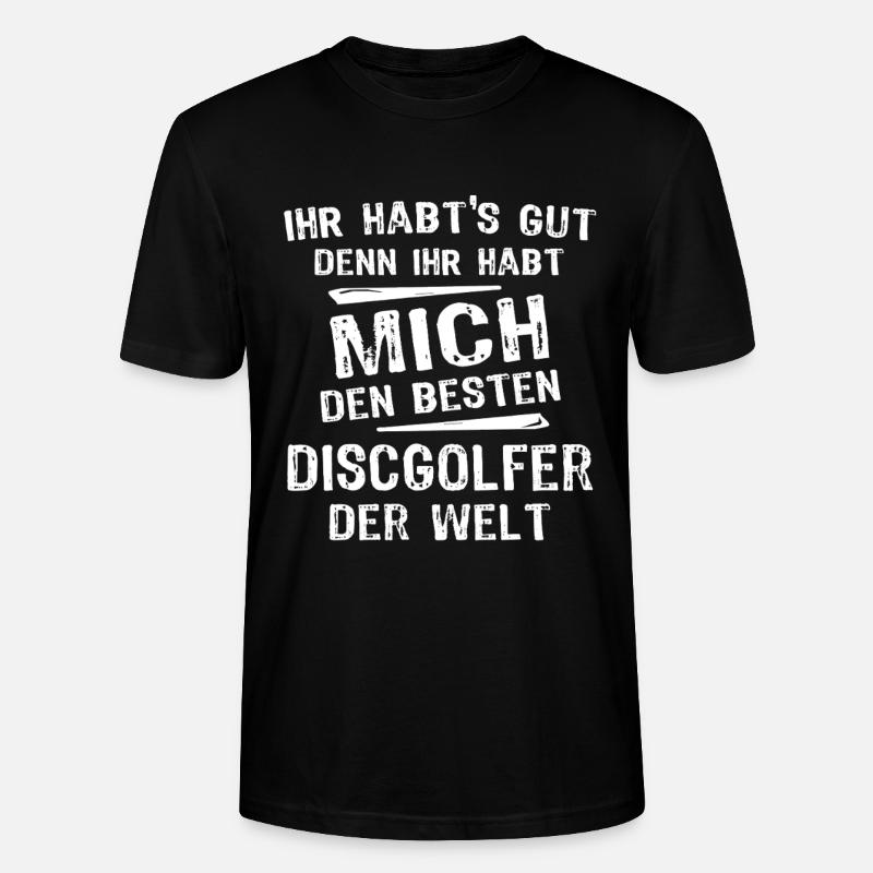 Discgolfer - Stanley/Stella Unisex Bio-T-Shirt CRAFTER - Schwarz