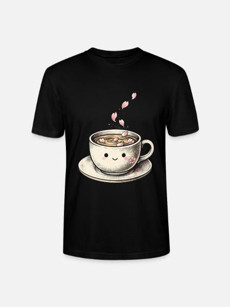 Cherry Blossom Sakura Cherry Blossom - Stanley/Stella CRAFTER Unisex Organic T-Shirt - black