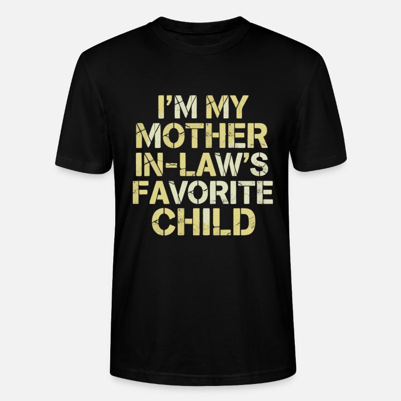 L’enfant préféré de la belle-mère - T-shirt bio CRAFTER Stanley Stella Unisexe - noir