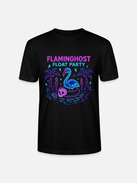 Flaminghost Float Party Halloween Pool - Stanley/Stella Unisex Bio-T-Shirt CRAFTER - Schwarz