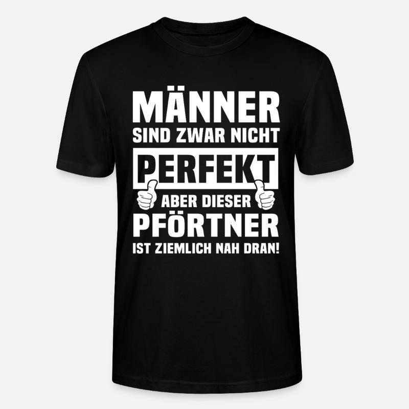Pförtner - Stanley/Stella Unisex Bio-T-Shirt CRAFTER - Schwarz