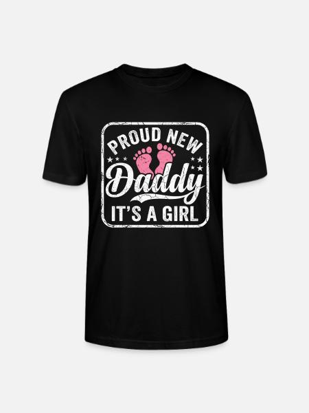 Werdender Papa & Vater, Geburt Tochter Mädchen - Stanley/Stella Unisex Bio-T-Shirt CRAFTER - Schwarz