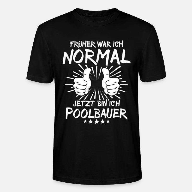 Poolbauer - Stanley/Stella Unisex Bio-T-Shirt CRAFTER - Schwarz