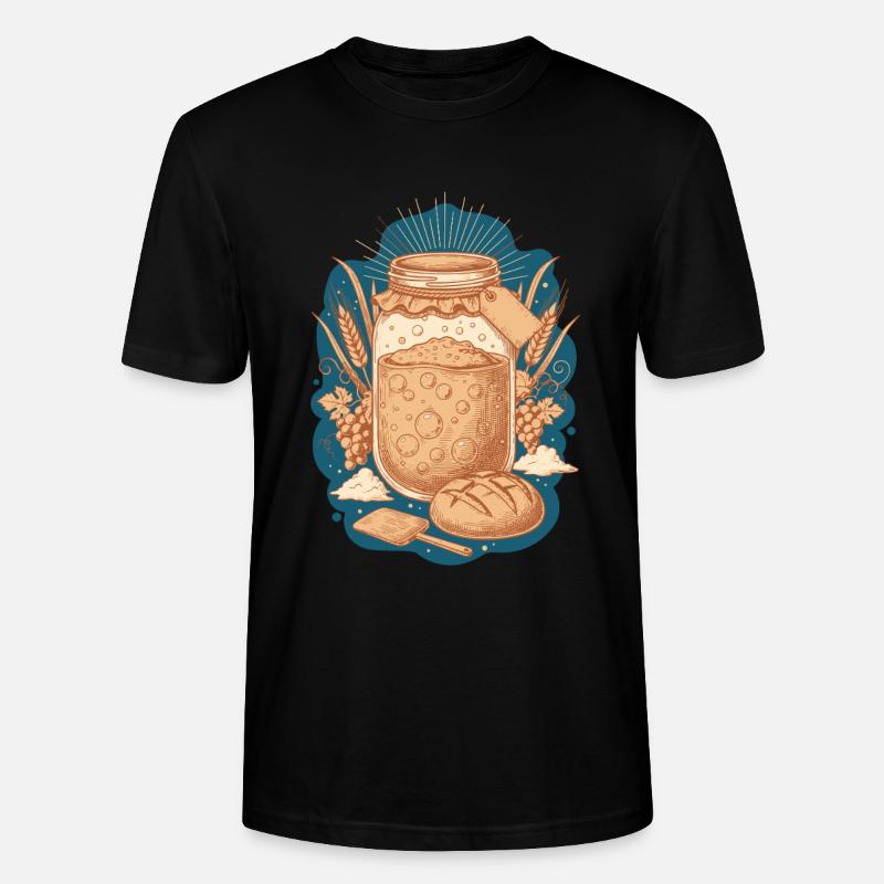 Sauerteigbrot Backbäcker Sauerteigstarter - Stanley/Stella Unisex Bio-T-Shirt CRAFTER - Schwarz