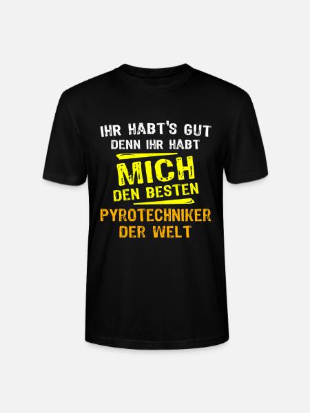 Pyrotechniker Geschenk - Stanley/Stella Unisex Bio-T-Shirt CRAFTER - Schwarz