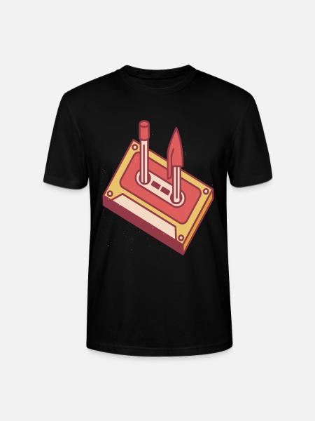 80er & 90er Retro-Party-Kostümkassette - Stanley/Stella Unisex Bio-T-Shirt CRAFTER - Schwarz
