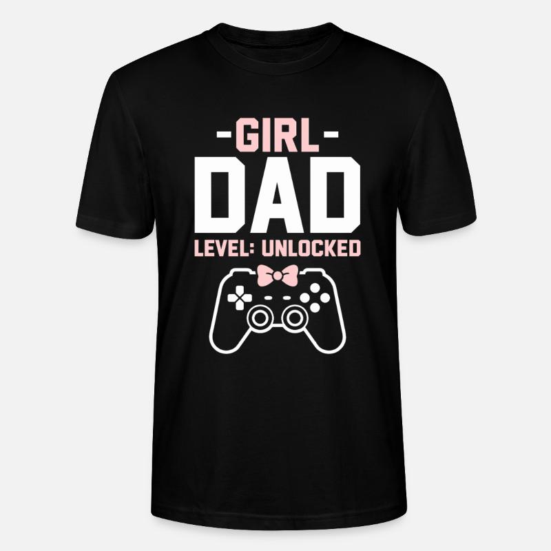 Werdender Papa & Vater, Geburt Tochter Mädchen - Stanley/Stella Unisex Bio-T-Shirt CRAFTER - Schwarz
