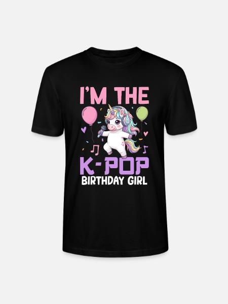 I'm The K Pop Birthday Girl - Stanley/Stella CRAFTER Unisex Organic T-Shirt - black