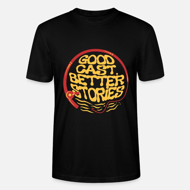 Pêche à la mouche Pêcheurs à la mouche - T-shirt bio CRAFTER Stanley Stella Unisexe - noir