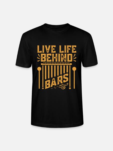 Marimbist Leben hinter Gittern Percussion Pit - Stanley/Stella Unisex Bio-T-Shirt CRAFTER - Schwarz