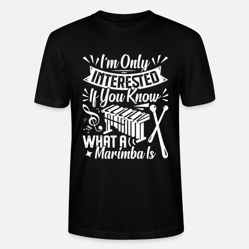 Marimbiste Musicien d’instruments de percussion - T-shirt bio CRAFTER Stanley Stella Unisexe - noir