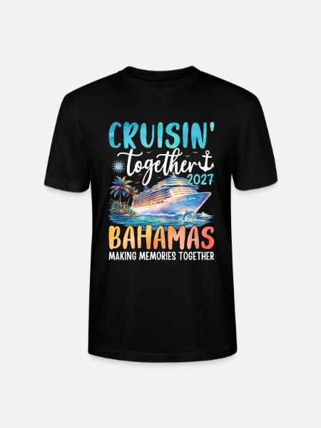 Cruisin Together Bahamas 2027 - Stanley/Stella CRAFTER Unisex Organic T-Shirt - black