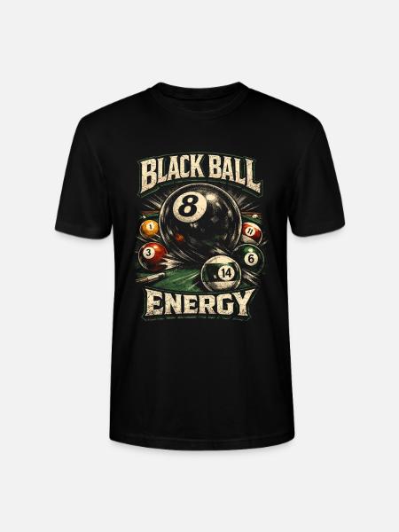 8-Ball Billiards - Stanley/Stella CRAFTER Unisex Organic T-Shirt - black