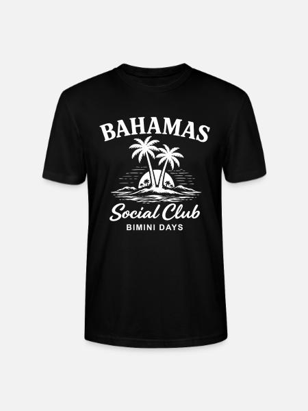Bahamas Social Club Bimini Days - Stanley/Stella CRAFTER Unisex Organic T-Shirt - black