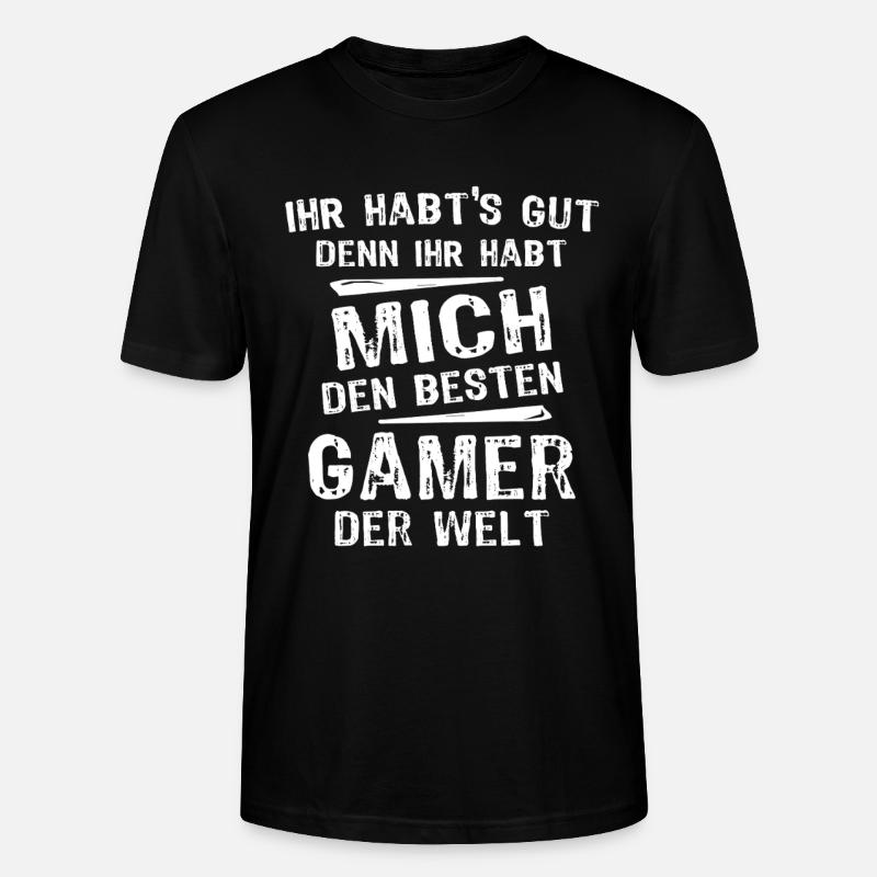 Gamer - Stanley/Stella Unisex Bio-T-Shirt CRAFTER - Schwarz