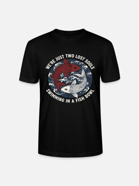 Koi Fisch Japan Tattoo Spruch - Stanley/Stella Unisex Bio-T-Shirt CRAFTER - Schwarz