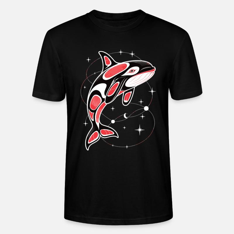 Orca T-Shirt Killerwal Wal - Stanley/Stella Unisex Bio-T-Shirt CRAFTER - Schwarz