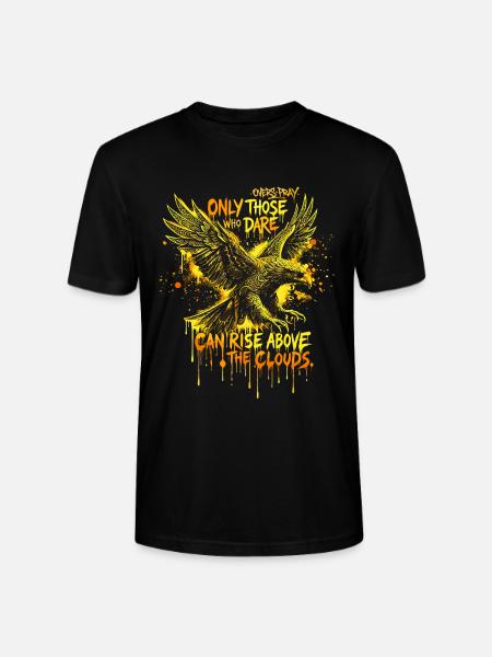 Golden Eagle Tribal Rise - Stanley/Stella CRAFTER Unisex Organic T-Shirt - black