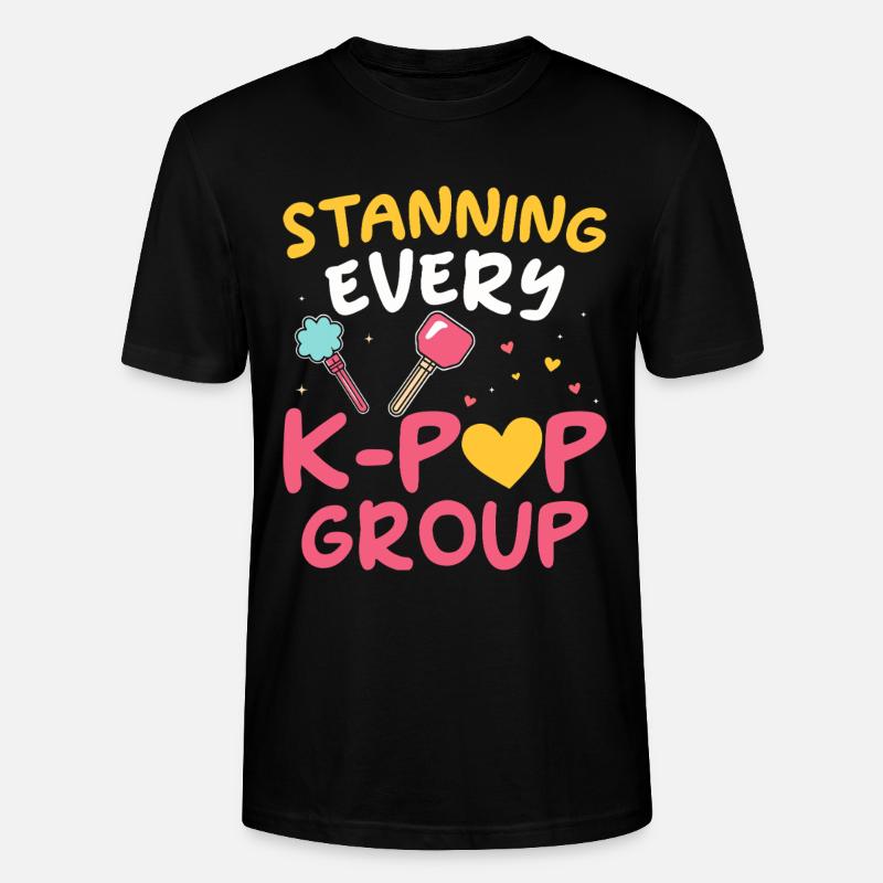 Stanning Jede K-pop-gruppe - Stanley/Stella Unisex Bio-T-Shirt CRAFTER - Schwarz