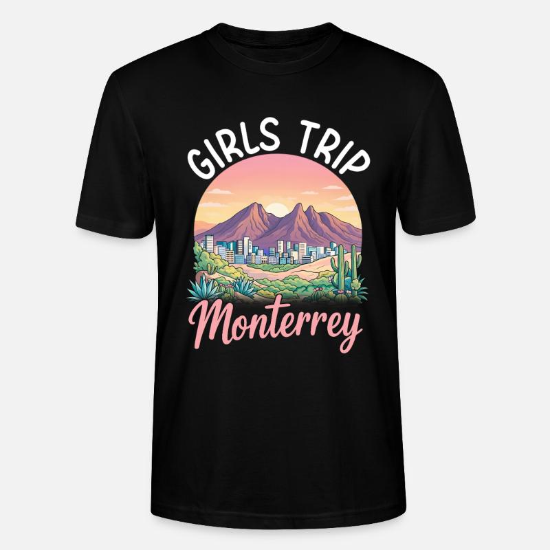 Voyage des filles à Monterrey - T-shirt bio CRAFTER Stanley Stella Unisexe - noir