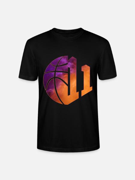 NUMBER 11 BASKETBALL 11TH BIRTHDAY - Stanley/Stella CRAFTER Unisex Organic T-Shirt - black