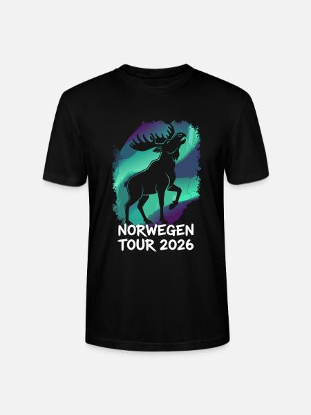 Norway Tour 2026 Moose - Stanley/Stella CRAFTER Unisex Organic T-Shirt - black