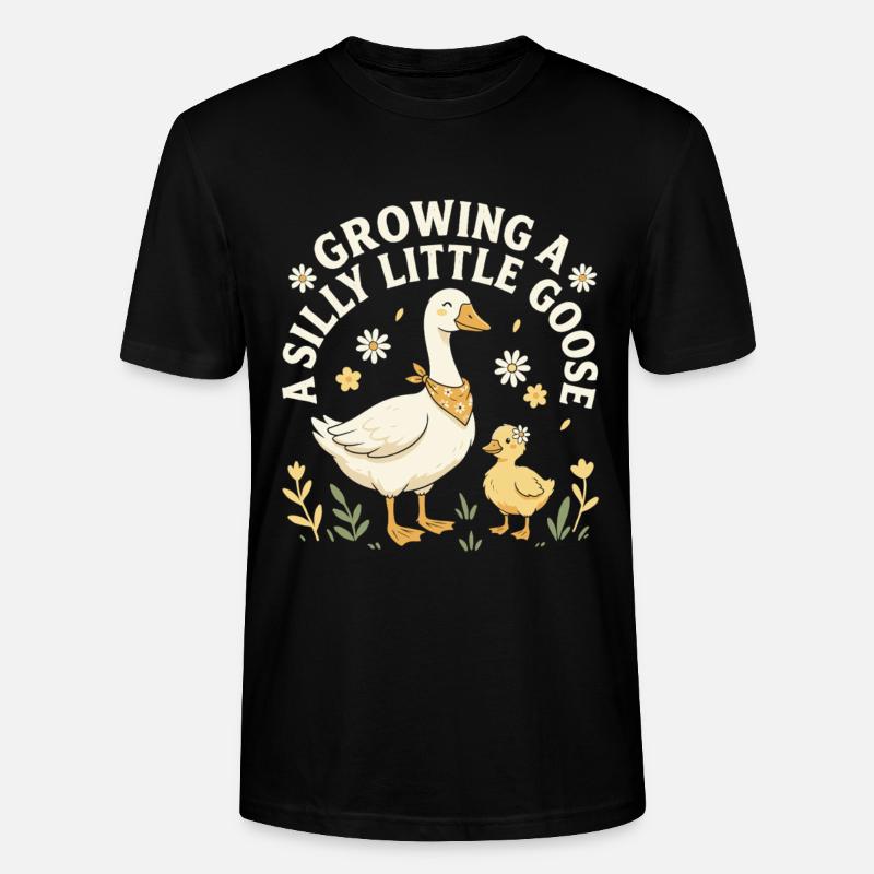 Growing A Silly Little Goose - Stanley/Stella Unisex Bio-T-Shirt CRAFTER - Schwarz