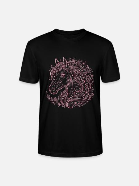 Équitation à tête de cheval - T-shirt bio CRAFTER Stanley Stella Unisexe - noir