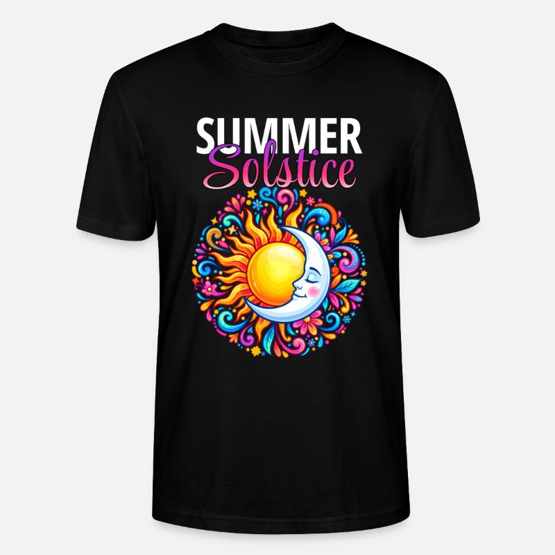 Litha Pagan Solstice d’été Midsommar - T-shirt bio CRAFTER Stanley Stella Unisexe - noir