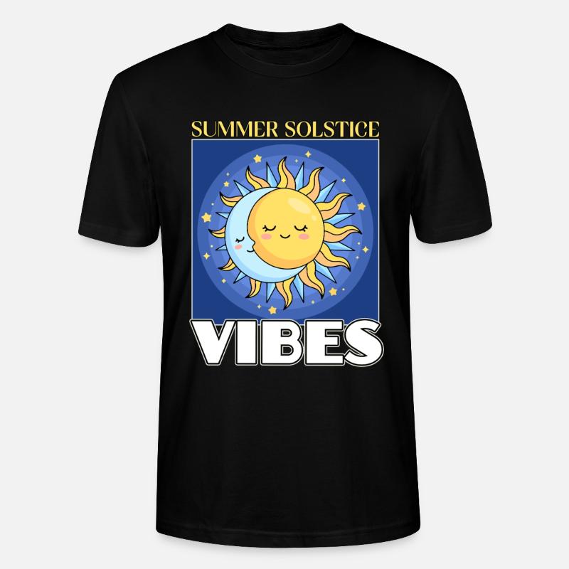Litha Pagan Solstice d’été Midsommar - T-shirt bio CRAFTER Stanley Stella Unisexe - noir